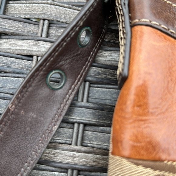 Coach Brown Leather Patchwork Cross Body Bag - Picture 5 of 17